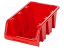 Container: cuvette; red; 490x298x210mm; TRUCK; BINEER