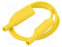 Test lead; 32A; banana plug with axial socket 4mm,both sides