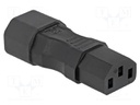 IEC C13 female,IEC C14 male; straight; 10A; 250V