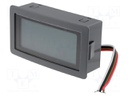 Panel; LCD 3,5 digit (1999),with a backlit; VDC: 0÷200mV