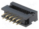 IDC transition; PIN: 10; IDC,THT; for ribbon cable; 1.27mm; 1A
