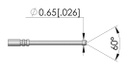 Test needle; Operational spring compression: 4.3mm; 3A; Ø: 0.6mm