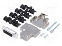 D-Sub; PIN: 15; plug; female; turned contacts; straight; soldering