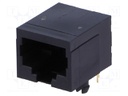 Socket; RJ50; PIN: 10; Layout: 10p10c; THT; angled 90°