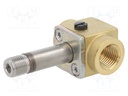 Electromagnetic valve; G 1/4"; brass; FKM; EV310A; Valve: 3/2 NC