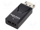 Adapter; DisplayPort plug,HDMI socket; black