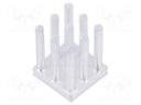 Heatsink: extruded; grilled; natural; L: 10mm; W: 10mm; H: 12.5mm