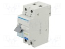 RCBO breaker; Poles: 1+N; DIN