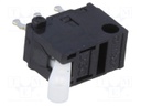 Microswitch SNAP ACTION; with lever; SPDT; 0.1A/30VDC; Pos: 2