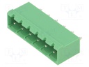 Pluggable terminal block; 5mm; ways: 6; straight; socket; male