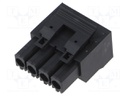 Pluggable terminal block; 7.5mm; ways: 4; black; terminals: 4