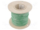 Insulating tube; Mat: silicone; green; Øint: 0.8mm