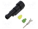Connector: wire-wire; plug; male; Superseal 1.5; 24VDC; PIN: 1; IP67