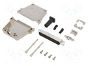 D-Sub; PIN: 37; male; shielded,with strain relief; straight