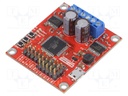 DC-motor driver; PWM,RC,TTL,micro-USB; 7.5A; 6÷34V; Channels: 2