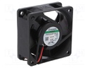 Fan: DC; axial; 24VDC; 60x60x25mm; 67.95m3/h; 33dBA; Vapo; 6100rpm