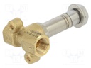 Electromagnetic valve; max.40bar; 2/2 NC monostable; brass; FKM