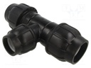 Splice terminal: clamping; for PE pipes; Plast; Medium: water