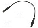 Test lead; 32A; banana plug 4mm,both sides; insulated; Len: 0.25m