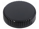 Enclosure: for alarms; Z: 20.3mm; ABS; black; Ø: 80mm; Series: 1551V