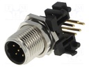 Socket; M12; PIN: 5; male; B code-Profibus; THT; IP65/IP67; 60V; 4A