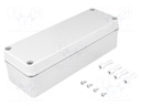 Enclosure: multipurpose; X: 80mm; Y: 230mm; Z: 65mm; PICCOLO; ABS