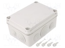 Enclosure: junction box; X: 119mm; Y: 164mm; Z: 79mm