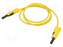 Test lead; 60VDC; 30VAC; 16A; insulated,with 4mm axial socket