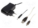 Hub USB; USB 1.1,USB 2.0; black; Number of ports: 4; 480Mbps; 0.4m
