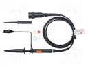 Probe: for oscilloscope; passive; 300MHz; Uin max: 600V; BNC plug