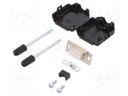 D-Sub; PIN: 9; plug; female; soldering; for cable; white
