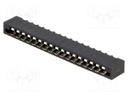 Connector: FFC (FPC); straight; PIN: 17; NON-ZIF; THT; tinned; 20mΩ