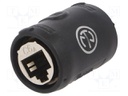ETHERCON CAT6A FEEDTHROUGH COUPLER FOR CABLE EXTENSIONS