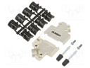 METAL BACKSHELL 15 WAY   45 DE