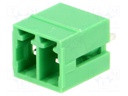 Pluggable terminal block; 3.5mm; ways: 2; straight; socket; male