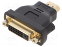 Adapter; HDMI 1.4; DVI-I (24+5) socket,HDMI plug; Colour: black