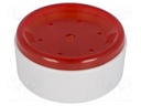 Enclosure: for alarms; Z: 43mm; ABS; grey; Ø: 92mm