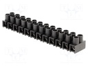 Terminal block; screw terminal; ways: 12; 2.5mm2; terminals: 24