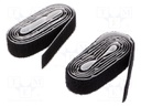 Tape: velcro; W: 20mm; L: 1m; black; Application: bundling