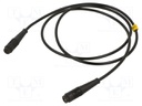 Test lead; 60VDC; 30VAC; 32A; banana socket 4mm,both sides; black