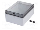 Enclosure: wall mounting; X: 300mm; Y: 400mm; Z: 180mm; CAB; grey