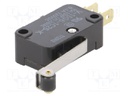 Microswitch SNAP ACTION; with lever (with roller); SPDT; Pos: 2