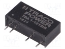 Converter: DC/DC; 1W; Uin: 10.8÷13.2V; Uout: 12VDC; Iout: 84mA; SIP7