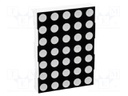 Display: LED; matrix; 5x7; red; 9.8mcd; cathode; 53.1x37.8mm