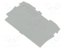 End/partition plate; Application: 2002; grey; Width: 0.8mm
