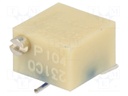Trimpot, Multi Turn, Cermet, Side Adjust, 100 kohm, Surface Mount, 12 Turns