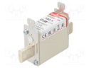 Fuse: fuse; aR; 100A; 690VAC; 440VDC; silver; NH000