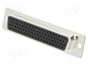 D-Sub HD; PIN: 78; plug; female; turned contacts; soldering; black