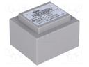 Transformer: encapsulated; 4.5VA; 230VAC; 9V; 9V; 0.25A; 0.22A; IP00