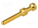 Contact; male; 1mm2; 18AWG; Han E HMC; gold-plated; crimped; 16A